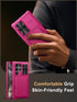 Vihibii for Samsung Galaxy S24 Ultra Case with Card Holder (4 Cards), Slide Camera Cover & Kickstand, Shockproof Rugged