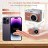 Brynnl 1080P 0.96" Mini Retro Keychain Digital Camera, Ultra-Compact Tiny Camera with Video, Display, Long Battery