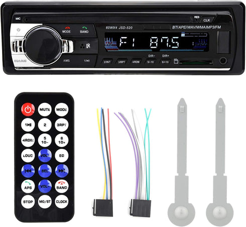 Zerone 4 x 60W Car Radio Stereo Bluetooth MP5 Player Single Din Dual