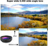 Mcoplus 2 in 1 Clip-on Lens Kit, 37mm 0.45X Super Wide Angle & Macro Lens for iPhone and Android