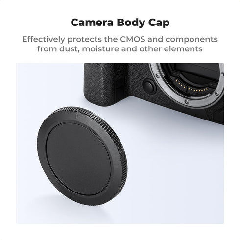K&F Concept RF Mount Rear Lens Cap & Body Cap Cover Kit for Canon EOS R Series
