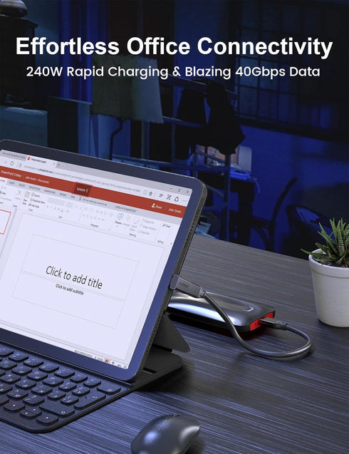 XAOSUN 90 Degree USB C to C Adapter Mixed Pack, Right Angle USB C Male to USB C Female Adapter, USB4 Type C Power Data