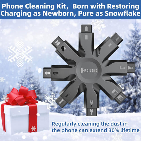Ordilend iPhone Cleaning Kit, Charging Port Cleaner for Phone, iPad, Watch, Repair & Restore Cleaner for iPhone Speaker