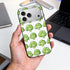 DXITROMI 17 6.3 Inch 17 Compatible with iPhone Pro Case Thin - TPU Cute Broccoli Green Print Pattern Cover Compatible