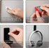 4 Pieces Headphone Hanger Wall Mount with Adhesive Glues, Acrylic Holder for General Purpose Game Headphones