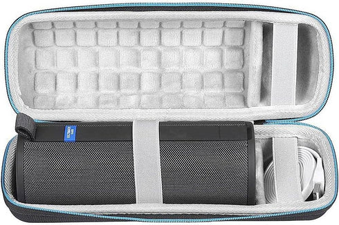 SaharaCase Travel Carry Case for Ultimate Ears Boom 3 and LG - XBOOM Go Bluetooth Speaker, Rugged Protection (Black)