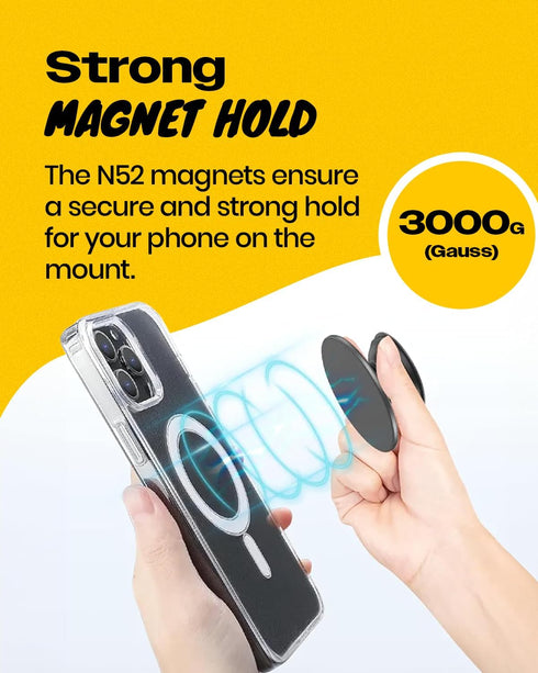 On The Grip OnTheGrip Compatible with Magsafe Magnetic Cute Glass Heart Design Collapsible Mobile Phone Grip Stand
