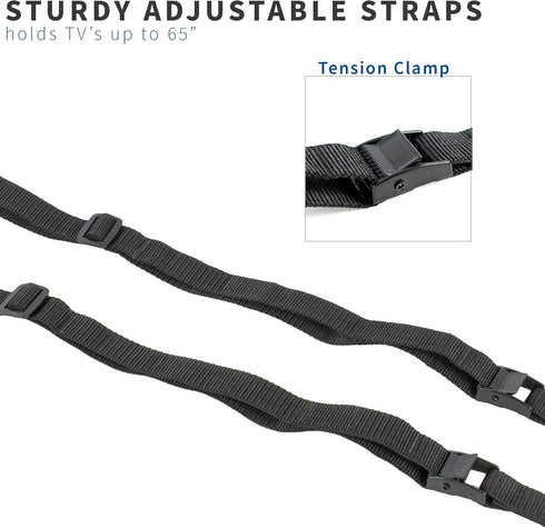 VIVO STAND-SK02 TV Anti-Tip Heavy Duty Dual Cable Kit, Non Tipping Safety Straps for Screens or Furniture Mounting