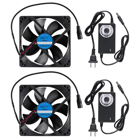 2pcs Blower Cooling Fan 120x25mm 110V 220V AC Powered Cooling Fan Dual-Ball
