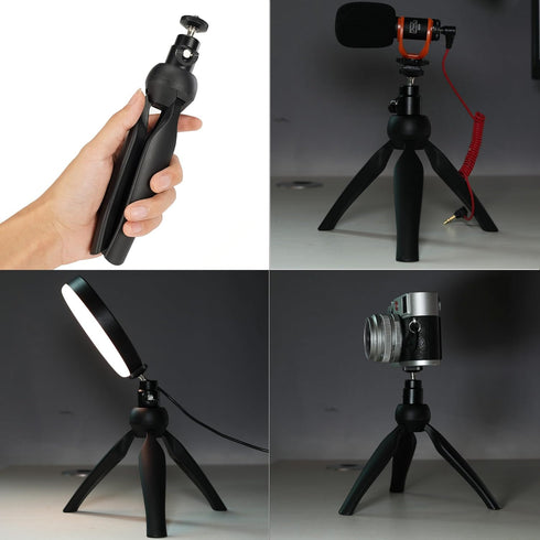PIXEL 1/4 3 Camera Mini Desktop Tripod Stand with Universal Screw Ball Head for DJI osmo Pocket Mirrorless Cameras