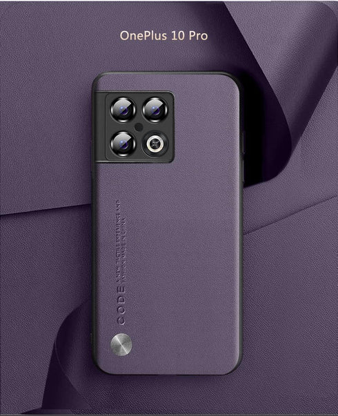 OnePlus 10 Pro Case 5G, Soft TPU Artificial Leather Back, Ultra-Light Cover with Anti-Fingerprint-Scratch Camera