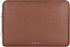 Comfyable Slim Protective Laptop Sleeve, Compatible with 13/13.3/14 Inch MacBook Air & Pro, Brown PU Leather Cover