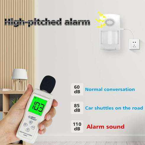 Smart Motion Sensor - WiFi Wireless Security Alarm, Home Security PIR Motion Detector with Free App Alerts