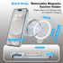 HSAOHD Magnetic Suction Cup Phone Mount with MagSafe, Silicone Hands-Free Grip Holder for iPhone Case and Android