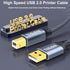 6ft USB A to B Printer Cable - High Speed Cord Compatible for Keyboard, MacBook, Scanners - Gray
