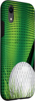 Green Abstract Background iPhone XR Golf Ball Phone Case Gift - Perfect for Golf Lovers!