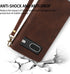 ZZXX Wallet Case for Google Pixel 6A, RFID Blocking Card Slot, Premium Soft PU Leather, Coffee
