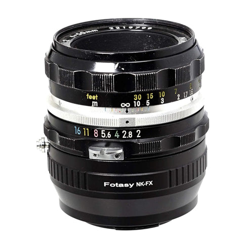 Fotasy Copper Nikkor Lens to Fuji X Adapter - NK F Mount to X Adapter, Compatible with Fujifilm X-Pro1 to X-T4