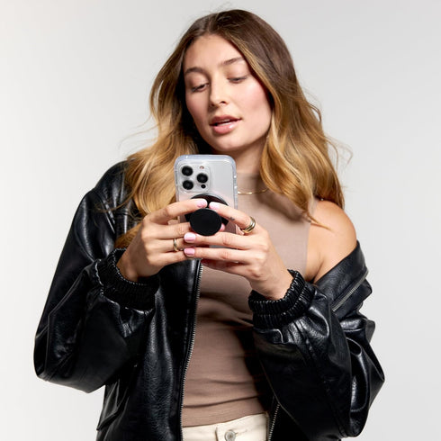 PopSockets Phone Grip Compatible with MagSafe - Adapter Ring Included, Phone Holder, Wireless Charging Compatible