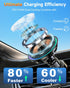 WEKEFON 2026 15W 17/16/15/14/13/12, Upgraded TEC & Fan Cooling Magnetic Wireless Car Charger, For Magsafe Car Mount