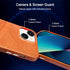 Compatible with iPhone 13, Premium Retro Leather Wallet Phone Case, Brown, with Credit Card Holder