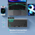 TECKNET (2.4G+BT 5.0), Wireless Bluetooth Keyboard, Slim Rechargeable Keyboard Multi-Device Easy-Switch, Quiet Typing