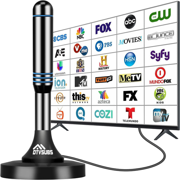DTVSUBS 2026 Digital TV Antenna for Smart TV Indoor, 360 Long Range Reception