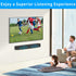 Soundbar Mount for Sonos Beam, Wall Mount Bracket Compatible with Sonos Beam Sound Bar, Black