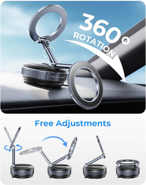 DIMONCOAT 2026 Car119+LBS 360 17 S26 Upgraded Vacuum Magnetic Phone Holders for Your Strongest Suction for Magsafe Car