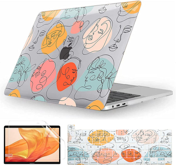Fancity Hard Shell Case for MacBook Pro 13 inch with Touch Bar 2022-2016, M2 M1 Chip A2338/A2289/A2251/A2159/A1989/A1706