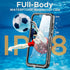 AICase Waterproof Case for Samsung Galaxy A55, Clear Built-in Screen Protector, IP68 Certified Full Body Protection