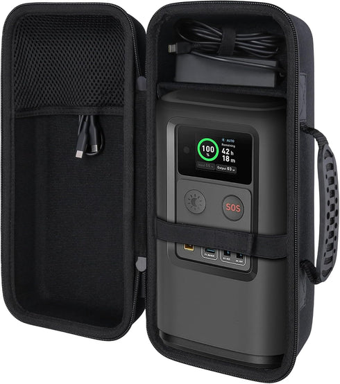 co2CREA Hard Case for Anker PowerCore Reserve 192Wh Power Bank 60000mAh LiFePO4 Portable Charger 60W, Black Case