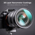 K&F Concept 62mm Black Diffusion Mist 1/4 Filter Kit - Cinematic Effect Filter for Video, Vlog, Portrait Photography