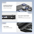 XVX WK60 Mini Folding Keyboard, Portable Bluetooth Pocket-Sized Wireless Travel Keyboard for iPad, iPhone, Tablet,
