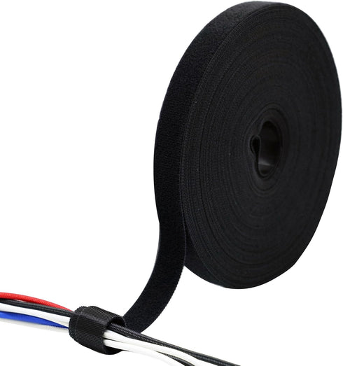ECOHomes 3/4 Inch x 75 FT Cable Ties Wrap, Double Sided Hook and Loop Straps for Cable & Cord Management