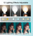 Selfie Ring Light - Clip on Touch Control Rechargeable 800mAh 60 LED Circle Light for Photography, Vlog, TikTok