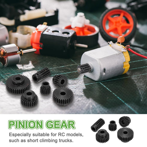 1Pcs 1M 14T 8mm MECCANIXITY Steel Motor Pinion Gears, RC Motor Gears Fits Shaft Bore for RC Vehicles Truck Drift Remote