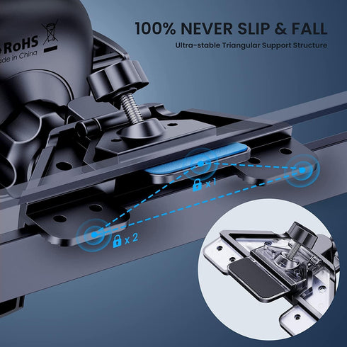 TICILFO Phone Mount for Car, Upgraded Metal CD Slot Phone Holder for Thick Cases, Compatible with All Smartphones