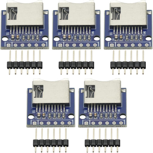 GODIYMODULES 5Pcs TF Micro SD Card Module Mini SD Card Module Memory Module for Arduino sd Card Module ARM AVR