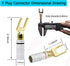 XMSJSIY Y Spade Plug, Speaker Spade Connector, Fork Spade Plug 45 Degree for Speaker Wire