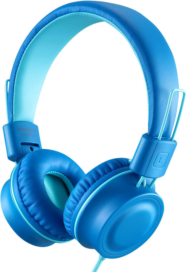 iRAG J01 Kids Headphones, Foldable Stereo with Tangle-Free 5ft Cord, Wired On-Ear Headset for iPad, Kindle Fire,