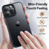 iPhone 15 Pro Case, Shockproof Military Grade Protection, Slim Translucent Hard Back, Frosted Black, 6.1''
