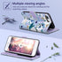 ULAK Premium PU Leather Wallet Case for iPhone 7 Plus/8 Plus, Blossom Flip Cover with Card Holder