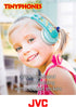 JVC Kids Headphones, Volume Limiter, Kid Safe, Length Adjustable, Toddler Headphones, Fun Stickers Included (HAKD7Y