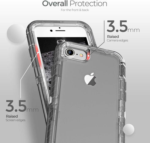 ORIbox Case for iPhone 7 Plus and 8 Plus, Heavy Duty Shockproof Anti-Fall Clear Case