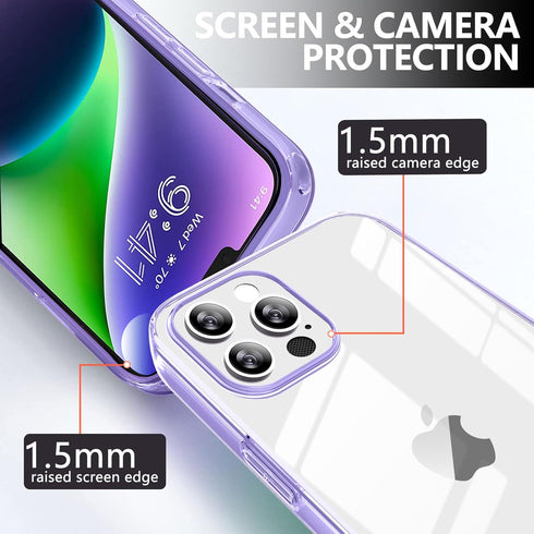 iPhone XR Case, Clear Anti-Scratch Reinforced Corner Protective Phone Case, Hard PC+Soft TPU Shell 3in1 Slim Flexible