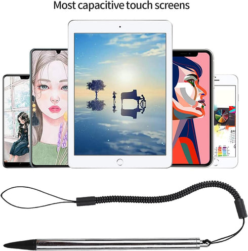 Universal High Sensitive Resistive Pen, Fine Point Stylus Tip with Spring Cord for Resistive Screen Devices
