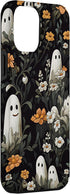 Cute Funny Halloween Spooky Ghost In Flowers Floral Pattern Case for iPhone 14 Pro Max
