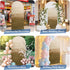 Jnbasdffb 6 Brown Ombre Wedding Arch Cover, Stretchy Spandex Arch Backdrop Stand Covers FT, Modern Abstract Art Ocean
