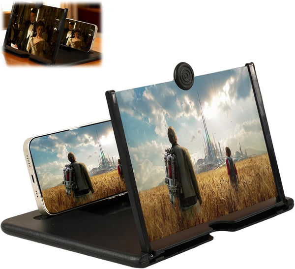 YADUO Screen Magnifier Version, 2026 New Mobile Phone 3D HD Magnifying Projector Screen